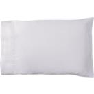 Dorma 500 Thread Count 100% Cotton Sateen Silver Cuffed Pillowcase Silver