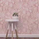 Dimensions Pink Floral 3D Wallpaper Pink