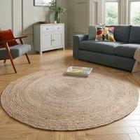 Jute Circle Rug Brown