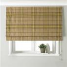 Aviemore Thistle Roman Blind Brown, Green and Purple