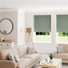 Montreal Lily Pad Blackout Roller Blind Green