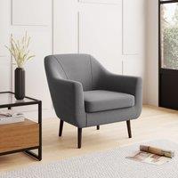 Eddie Luna Fabric Tub Chair Charcoal