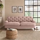 Canterbury Luxury Velvet 3 Seater Sofa Luxury Velvet Peach Blush
