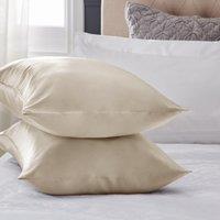 Dorma Champagne Silk Pillowcase Beige