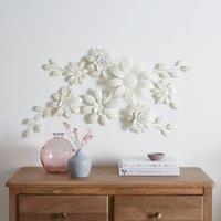 Vintage Floral Wall Art Cream Cream
