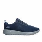 Mens Skechers Go Walk Max Effort Trainers In Navy Lace Fastening Pull Tab To
