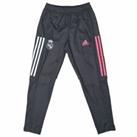 Boy's adidas Junior Real Madrid Slim Fit Training Tracksuit Bottoms in Grey - 9-10 Regular