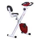 HOMCOM Magnetic Resistance Exercise Bike Foldable LCD Adjustable Seat Red