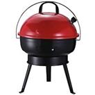 Outsunny Outdoor Portable Charcoal Grill BBQ Garden w/Airvents Anti-Scald Handle