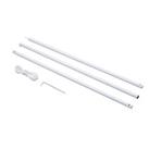 Outsunny 3(m) Awning Sail Shade Canopy Pole Kit Adjustable Pole w/ Rope Metal