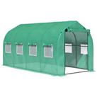 Outsunny 4 x 2 M Walk in Polytunnel Greenhouse Gardening Supplly Large Planting