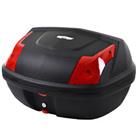 HOMCOM 48L Motorcycle Trunk Travel Luggage Storage Can Store Helmet Black