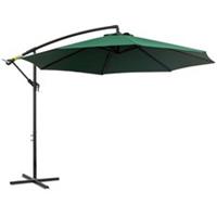 Outsunny Patio Umbrella Parasol Sun Shade Garden Aluminium Green 2.7M