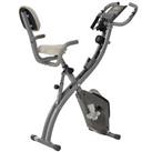 HOMCOM 2In1 Upright Exercise Bike Adjustable Resistance Fitness Grey