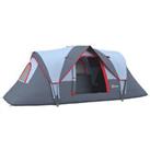 Outsunny Outdoor Camping Tent For 5-6 W/ Bag, Fiberglass & Steel Frame