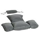 Outsunny Patio Lounge Chair Furniture Cushion Set for Indoor & Outdoor