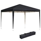 Outsunny 3 x 3m Garden Pop Up Gazebo Marquee Party Tent Wedding Canopy Black