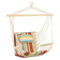 Outsunny Hanging Hammock Swing Chair Safe Wide Seat Indoor Outdoor