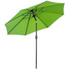 Outsunny F2.7M Parasol Canopy Umbrella Tilt Sun Shade Aluminium Frame, 8 Ribs