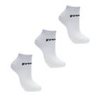 Everlast Mens 3 Pack Trainer Socks Breathable Elasticated Trim  Mens 12+ Regular