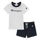 Champion Baby Kids Boys T Shirt & Short Set Regular Fit Tee Top Sleeve Round  2 Yrs Regular