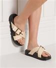 Superdry Womens Square Buckle Sliders