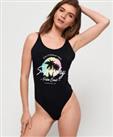 Superdry Womens Ombre Scoop Swimsuit - 8 Regular