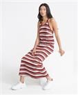 Superdry Womens Summer Stripe Maxi Dress - 6 Regular