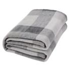 Dreamscene Tartan Check Throw Over Bed Warm Soft Blanket, Grey - 120 x 150 cm