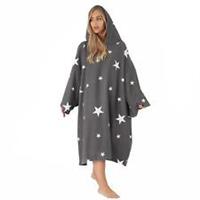 Dreamscene Star Hooded Poncho Towel Swimming Adult Dry Changing Robe Beach Bath