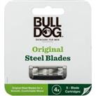Bulldog Skincare Original Steel Blade Refills- Pack of 4 Razor Blades