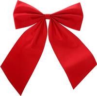 Halfords Flocking Red Gift Bow  8 Inch X 10 Inch