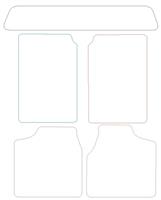 Chrysler Voyager Graphite  Luxury Mats 0 Clips (Ss7097)