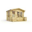 Mercia (Installation Included) 3.3x3.4m Sherwood 19mm Log Cabin