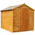 Mercia 8x6 Overlap Apex Wooden Shed with Installation