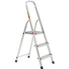 Rhino Lightweight Aluminium Step Ladder - 3 Tread