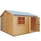 Shire 12x12ft Mammoth Double Door Garden Shed - Including Installation