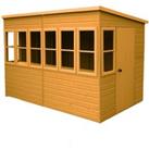 Shire 10x8ft Sun Pent Shed - Including Installation