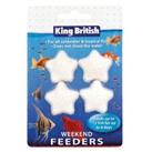 KING BRITISH WEEKEND HOLIDAY FISH FOOD BLOCK GOLDFISH TROPICAL SELF FEEDER