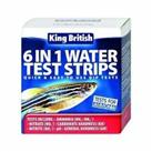 KING BRITISH 6 IN 1 WATER TEST STRIPS AQUARIUM & PONDS AMMONIA NITRATE pH GH KH
