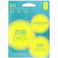 EE 4G Pay As You Go PAYG SIM Card - TRIPLE CUT Standard, Micro & Nano - £10 PACK