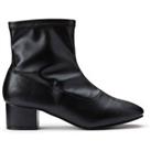 Wide Fit Stretch Ankle Boots with Block Heel