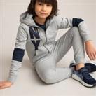 Slogan Print Tracksuit in Organic Cotton Mix, 3-12 Years