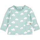 Organic Cotton Fleece Sweatshirt in Cloud Print, Birth-2 Years