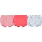 Pack of 3 Bloomers in Organic Cotton, 1 Month-3 Years