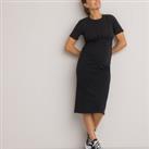 Organic Cotton Maternity Dress with Short Sleeves