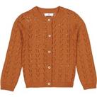 Cotton Openwork Buttoned Cardigan, 3-12 Years