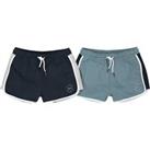 Pack of 2 Shorts in Organic Cotton Fleece, 10-18 Years