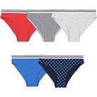 Pack of 5 Briefs in Organic Cotton, 10-18 Years