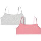 Pack of 2 Bralettes in Organic Cotton, 6-16 Years